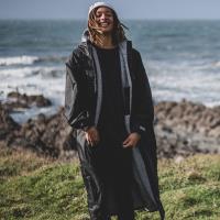 dryrobe Advance Long Sleeve Changing Robe - Black / Grey Extra Image 5 Preview
